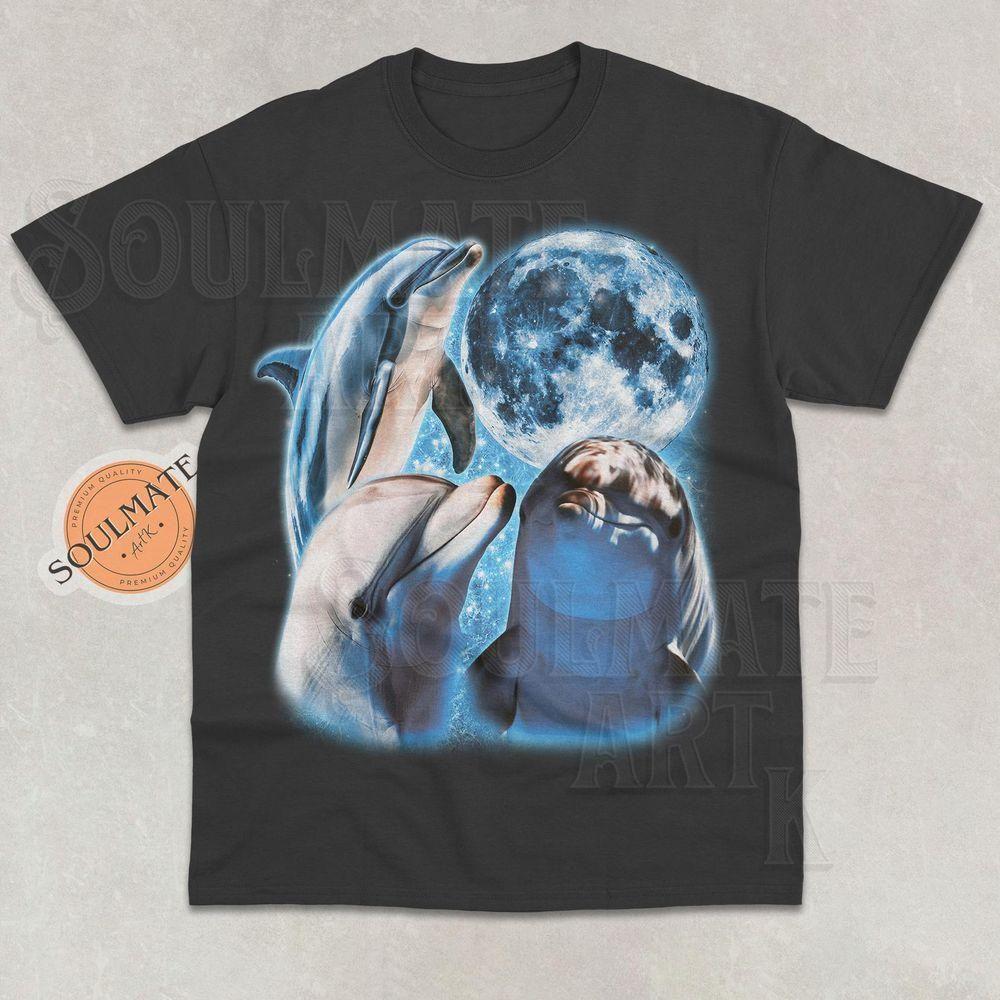 Three Dolphins Moon Vuitino Apparel Three Dolphins Moon Vuitino Apparel